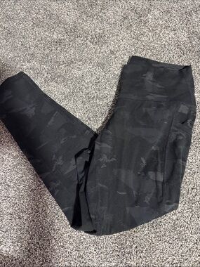 Colorful Koala Black Camouflage High-Waist Leggings